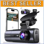 High-Def 4K Front & Rear Dash Cam with APP Control & 24-Hour Parking Monitor