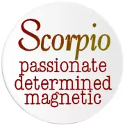 Scorpio - 25 Pack Circle Stickers 3 Inch - Horoscope Astrology Birthday