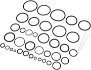 XTevu 383 Pieces Rubber O Ring Assortment Kit, 4138938 O Rings Kit Nitrile Rubber O Ring Assortment Replacement for HITACHI Zacks Construction Vehicle Compressor