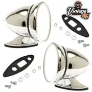 Classic Car MG MGB Triumph Ford Jaguar Mini Bullet Style Chrome Door Mirrors (for: Triumph)