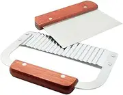 2pcs Stainless Steel Wavy & Straight Soap Mold Loaf Cake Cutter Cutting Tools set