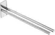 Towel Wall Mount Rack, Adhesive Towel Bar, Bathroom Towel Holder, Paper Towel Hanger Holder, Stainless Steel Heavy Duty for Door Kitchen Bathroom Under Cabinet/2580 (Color : Silver)