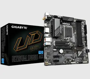 GIGABYTE 技嘉 B760M DS3H AX DDR5 MATX 1700腳位 主機板