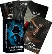 BAIYOOBAI True Crime Clues Oracle Cards Conspiracy Oracle Deck 80 Cards Oracle Cards for Beginners Fortune Telling Toys