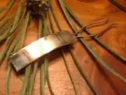 Rectangular Sterling Silver Modernist Hair Clip Comb