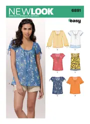 New Look Pattern 6891 Misses' Tops