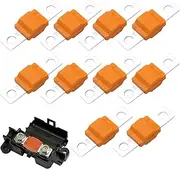Midi Fuse, 10X 30A High Current Small Car Fuses, 32V Auto Fuse Kit, Portable Automotive Replacement Fuses for Construction Vehicles, Ships