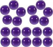Zerodeko 50pcs Balls Mini Capsules Plastic Hollow Round Raffle Balls Openable Bingo Balls Game Party Activity Props Purple
