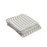 [Florabelle Living] Slip Cover Only - Noosa 3 Seat Hamptons Sofa Natural Stripe Linen Blend
