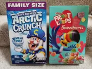 Cap'n Crunch Arctic Crunch, & Sweethearts Froot Loops Cereal! New