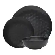 Ecology Speckle 12 Piece Stoneware Dinner Set Ebony