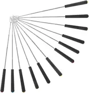 12pc Set of BBQ Forks Fire Pit Stick Camping Forks Outdoor Cooking Tools for Family Barbecue