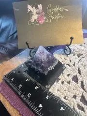 Small Orgonite W/Shungite Pyramid Amethyst