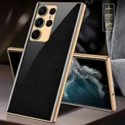 For Samsung S23 Ultra phone case S23 Ultra glass case personalized electroplating case