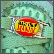 Marathon Maniac 26.2 Marathon Runners Shoelace Shoe Charm or Zipper Pull