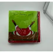 NWT Is it January Yet? Santa Christmas Napkins 3 ply Design Design 20 pack