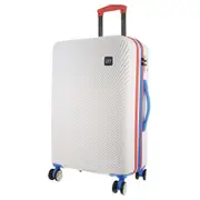 GAP Stripe Hard-shell 67cm MEDIUM Suitcase Durable Luggage - White