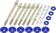 X AUTOHAUX Low Profile Engine Valve Cover Washer Bolt Kit Blue for Acura for Honda K-Series Engines K20 K24