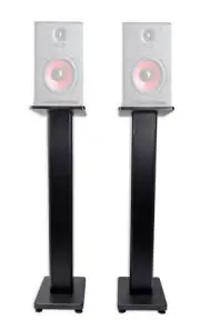 (2) Rockville 28" Studio Monitor Speaker Stands For Gemini SR-5 Monitors