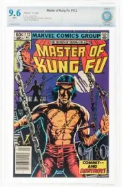 Master of Kung Fu #112 NEWSSTAND (Marvel, 1982) CBCS NM+ 9.6 White pages cgc