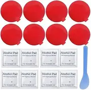 LH-8 Pack Large Double Sided Foam Adhesive Tape Pads, 3.15 Inch Round VHB Sticky Pads Replacement Mounting Tape for Suction Cup Dashboard,Car Bracket,Dash Cam and Indoor Products