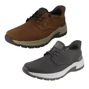 Mens Rieker Extra Wide Elasticated Lace Casual Suede Shoes 11050