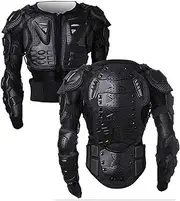 Motorbike Armour Jacket Full Body Armour Biker Jacket Protective Vest Children's Motorcycle Equipment Motorcycle Jacket Dorsal Motorcycle Cross Scooter ATV Enduro Man or Woman,M,Black