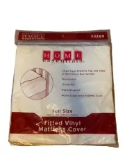 NEW Home Essentials Fitted Vinyl Mattress Cover Full Size Kmart Hypoallergenic