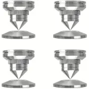 4Pcs Adjustable Stainless Steel HIFI Speaker Turntable Isolation Stand Feet Pad