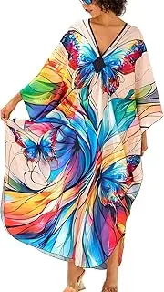 [YouKD] Summer Roomy Kaftan Dress Bohemian Beach Bikini Cover Ups Plus Size Robe for Women