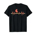 男士純棉 T 恤烏鴉 VINTAGE RETRO HEARTBEAT T 恤 4XL, 5XL, 6XL