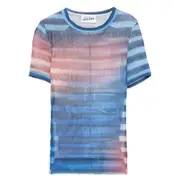 [Jean Paul Gaultier] Jean Paul Gaultier Striped Mesh Top S BLUE