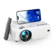 Mini Projector with WiFi and Bluetooth, 2024 Upgraded 1080P HD Projector, 200...