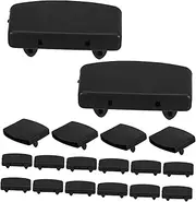 TOPPERFUN 36pcs Bed Frame Brackets Kit Versatile Bed Slats Center Support System for Wooden Includes Double and Single Connectors for Comprehensive Repairs and Adaptable Design
