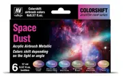Vallejo Eccentric Colorshift Space Dust (6 Colour Set) Acrylic Airbrush Paint