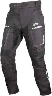 GMS-Moto Track Light, textile pants , color: Black , size: 4XL