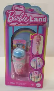 Mini Barbie Land Blue Icee Slush. Mystery Reveal Surprise. Mini Doll. Container