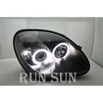 ●○RUN SUN 車燈,車材○● 全新 BENZ 賓士 奔馳 SLK R170 黑框光圈魚眼 大燈 一對 台灣製造