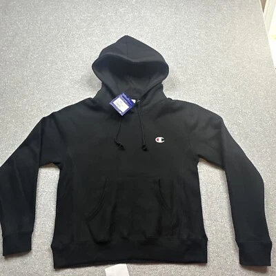 NEW Champion Women's Reverse Weave Pullover Sweatshirt BLACK Small Bin BB