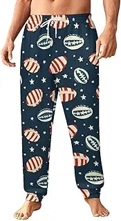 [Generic] Men's Sweatpants, Stars and Stripes Rugby-70, Polyester Joggers, Sweatpants Jogging Pants for Workout Running