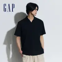 在飛比找蝦皮商城優惠-Gap 男裝 短袖POLO衫-炭黑色(885510)