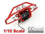 CC HAND METAL front Bumper RC4WD 1/10 TF2 Mojave with lights winch（RED）limited