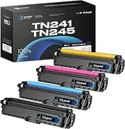 Quark TN241 TN245 Toner Compatible with Brother TN-241 TN-245 TN242 TN246 for Brother MFC-9332CDW MFC-9142CDN DCP-9020CDW DCP-9017CDW HL-3152CDW MFC-9140CDN (Pack of 4)