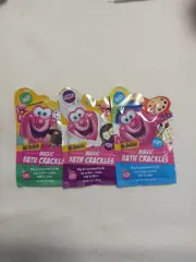 Lot of 3 Mr. Bubble Magic Pop & Snap Bath Crackles 1.05oz Packets Non-Toxic NEW