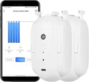 SHANGLIN BT Automatic Curtain Opener Closer Robot Wireless Smart Curtain Motor Timer Voice Control Smart Home Automation Device for Curtain Track Rod Replacement for Amazon Assistant