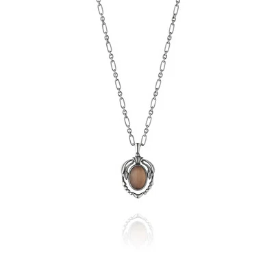 Georg Jensen Sterling Silver Pendant of the Year 2014 - Smokey Quartz - Heritage