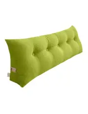 [SOGA] Triangular Wedge Bed Pillow Headboard Backrest Bedside Tatami Cushion Home Dcor 180cm Green