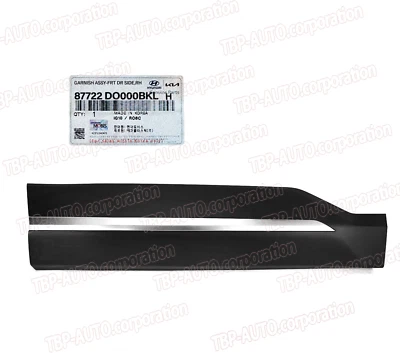 GENUINE ® FRONT Door Lower Molding RIGHT 24-25 Kia EV9 LIGHT WIND 87722DO000BKL