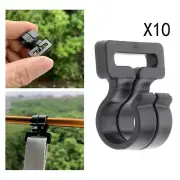 10Pcs Camping Tent Pole Hook Hooks Awning Tent Clamp High