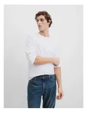 [Country Road] Australian Made Long Sleeve T-Shirt in White
